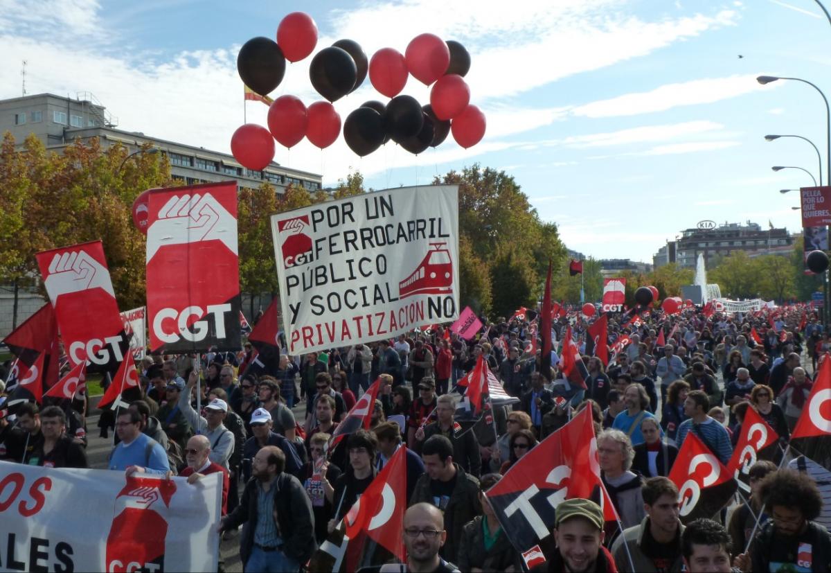 Por un ferrocarril público y social